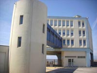 Tower block, used for more modern purposes now, still standing on the old hoverport site